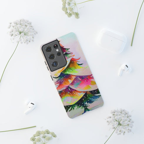 Swooshy Christmas Tree - Impact Resistant Phone Case